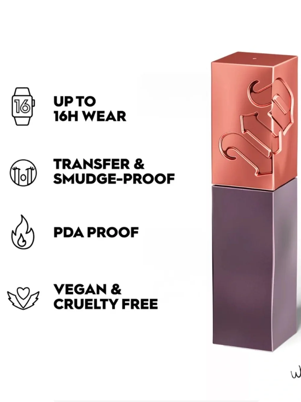 🌷 Urban Decay Toy With Me warm rose pink Lip Bond Liquid Lipstick New FullSz